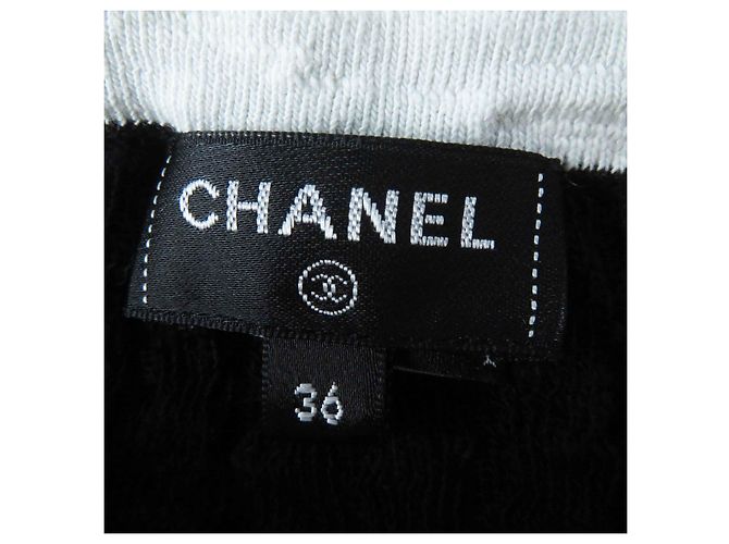 Chanel Baumwollkurzes Kurzarmkleid in zwei Farben - Ansicht 6