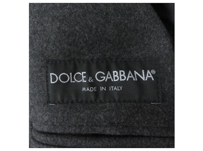 Casaco com capuz de lã, nylon e pele Dolce & Gabbana Marrom - vista 7