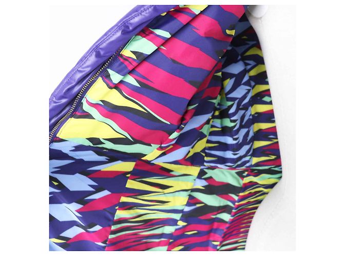 Abrigo de plumas con capucha Missoni con piel de mapache - vista 5