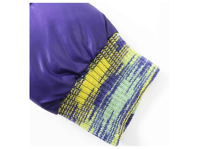 Abrigo de plumas con capucha Missoni con piel de mapache - vista 7