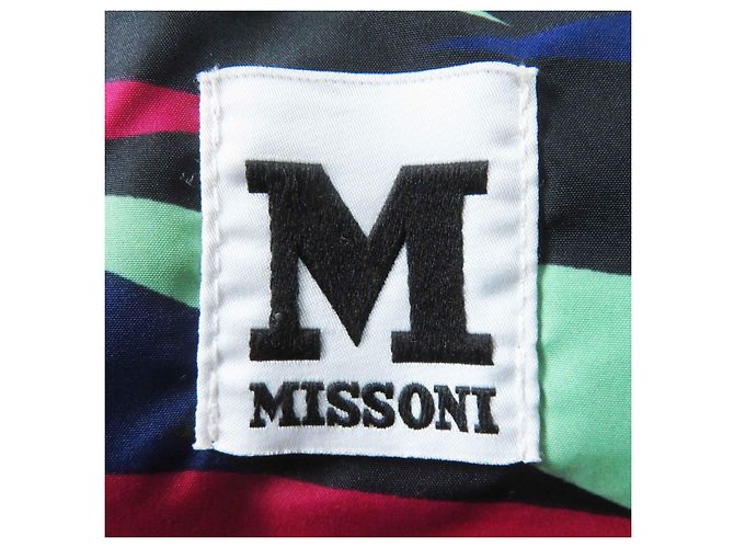Abrigo de plumas con capucha Missoni con piel de mapache - vista 9