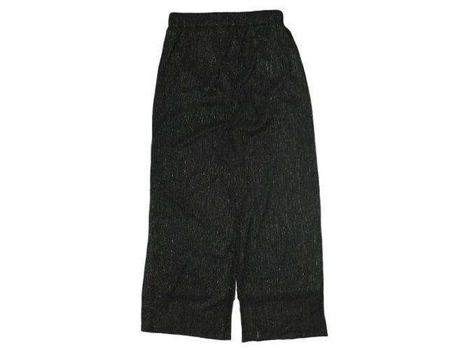 Autre Marque Ray BEAMS Lame plissierte Hose Schwarz - Ansicht 2