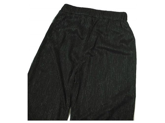 Autre Marque Ray BEAMS Lame plissierte Hose Schwarz - Ansicht 4