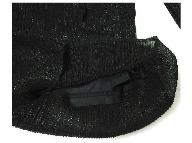 Autre Marque Ray BEAMS Lame plissierte Hose Schwarz - Ansicht 7