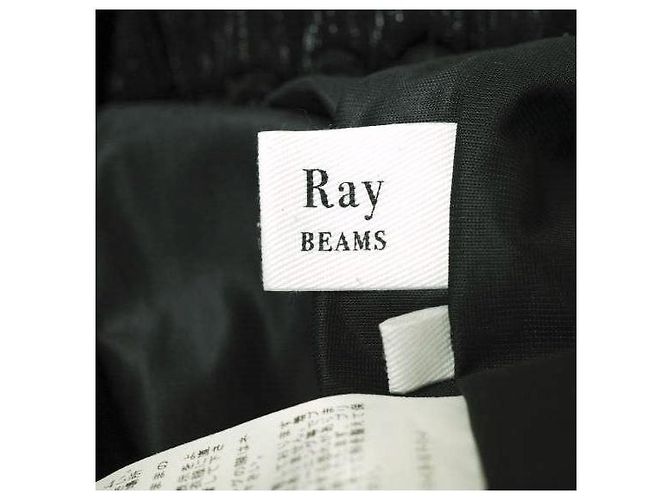 Autre Marque Ray BEAMS Lame plissierte Hose Schwarz - Ansicht 8