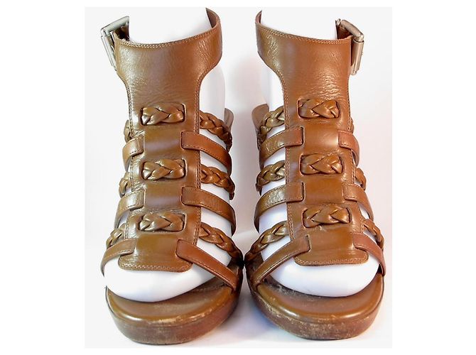 Gianvito Rossi sandali con tacco Marrone - vista 4