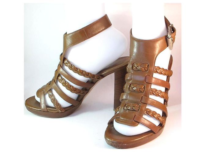 Gianvito Rossi sandali con tacco Marrone - vista 5