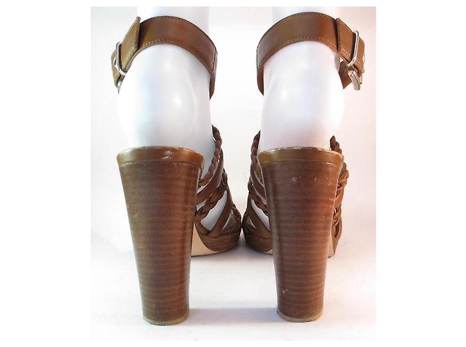 Gianvito Rossi sandali con tacco Marrone - vista 6