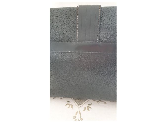 Borsa a mano Gianfranco Ferré in pelle di agnello nera Nero - vista 8