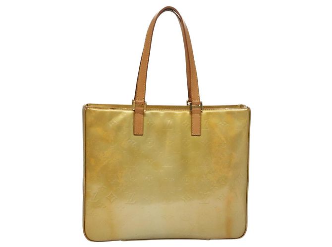 LOUIS VUITTON Borsa Tote Columbus Monogram Vernis Grigio M91028 LV Auth bs21249 - vista 13