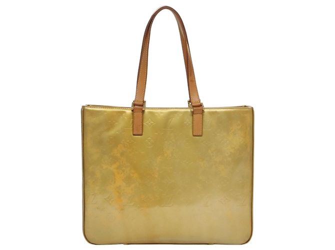 LOUIS VUITTON Borsa Tote Columbus Monogram Vernis Grigio M91028 LV Auth bs21249 - vista 2