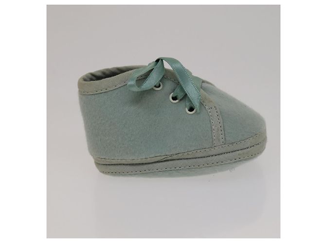 Hermès HERMES Babyschuhe aus Wolle hellblau Auth bs21342 - Ansicht 5