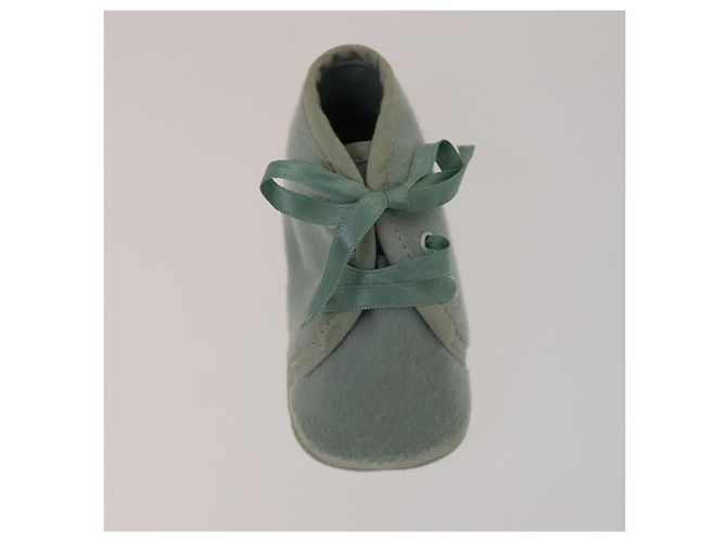 Hermès HERMES Babyschuhe aus Wolle hellblau Auth bs21342 - Ansicht 6