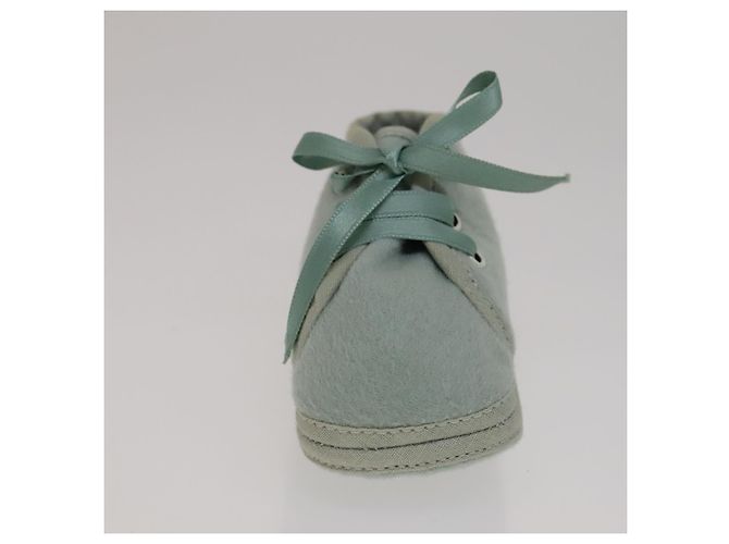 Hermès HERMES Babyschuhe aus Wolle hellblau Auth bs21342 - Ansicht 9