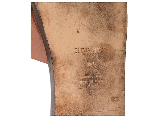 Sandali Hermès Izmir in pelle marrone - vista 11