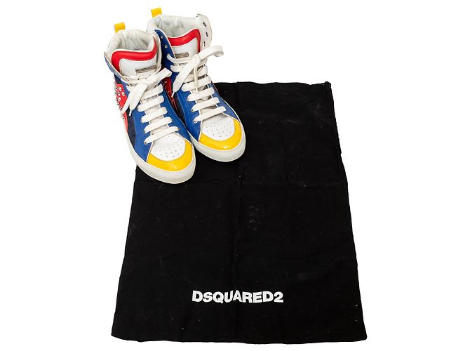 Baskets montantes cloutées Dsquared2 Multicolore - vue 11