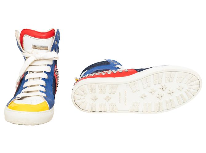 Baskets montantes cloutées Dsquared2 Multicolore - vue 12