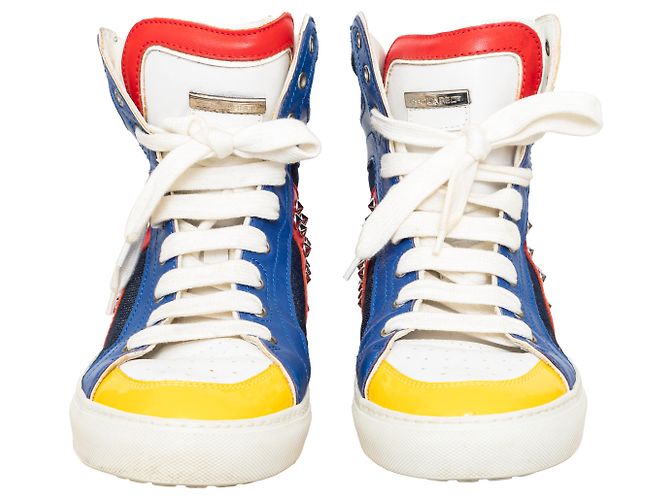 Baskets montantes cloutées Dsquared2 Multicolore - vue 3