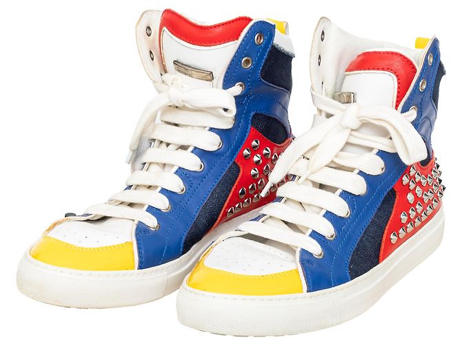 Baskets montantes cloutées Dsquared2 Multicolore - vue 4