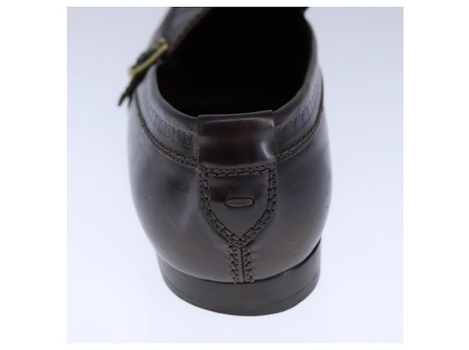 LOUIS VUITTON Zapatos de conducción de cuero 6 1/2 Marrón oscuro LV Auth bs21343 - vista 14