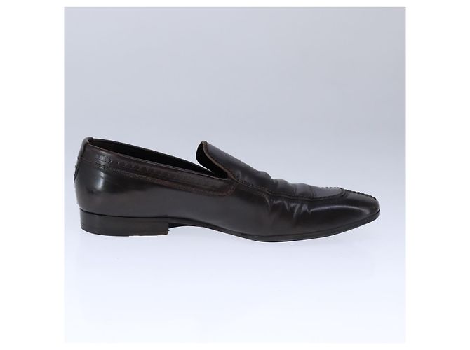 LOUIS VUITTON Zapatos de conducción de cuero 6 1/2 Marrón oscuro LV Auth bs21343 - vista 15