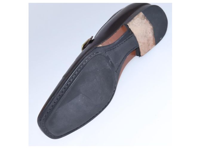 LOUIS VUITTON Zapatos de conducción de cuero 6 1/2 Marrón oscuro LV Auth bs21343 - vista 17