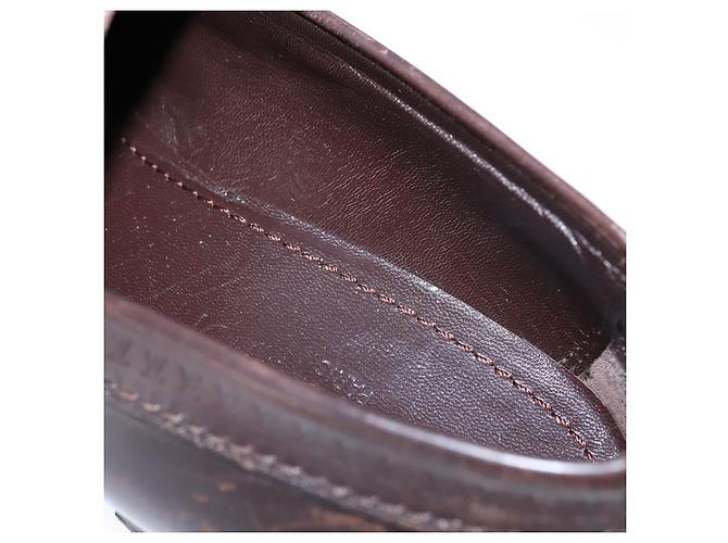 LOUIS VUITTON Zapatos de conducción de cuero 6 1/2 Marrón oscuro LV Auth bs21343 - vista 20