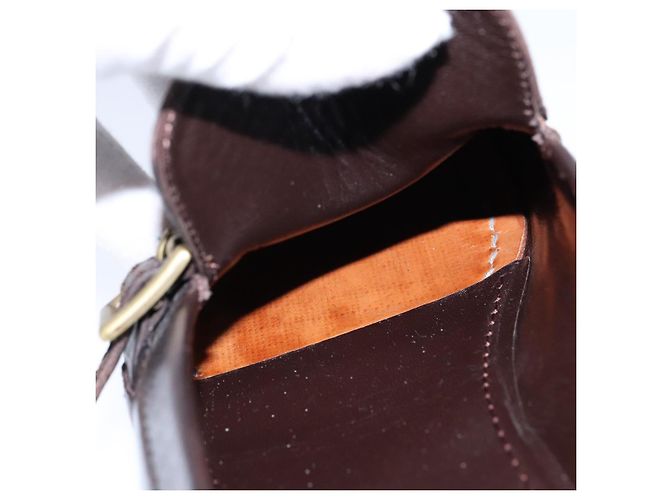 LOUIS VUITTON Zapatos de conducción de cuero 6 1/2 Marrón oscuro LV Auth bs21343 - vista 23