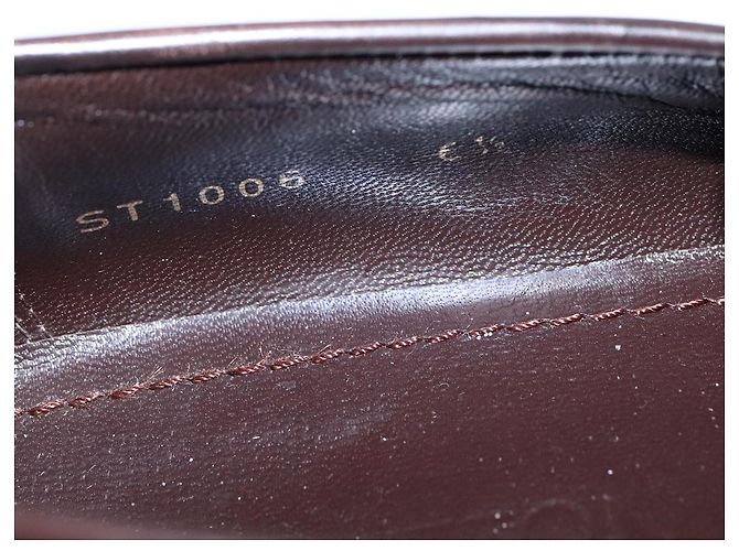 LOUIS VUITTON Zapatos de conducción de cuero 6 1/2 Marrón oscuro LV Auth bs21343 - vista 24