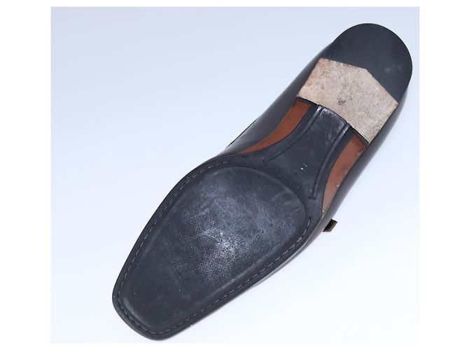 LOUIS VUITTON Zapatos de conducción de cuero 6 1/2 Marrón oscuro LV Auth bs21343 - vista 6