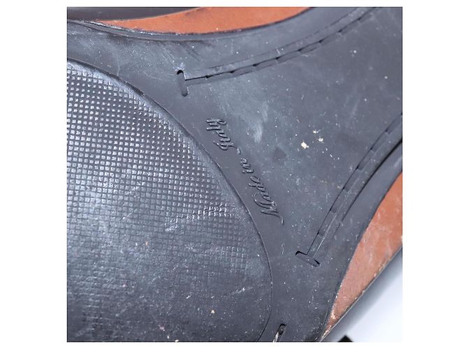 LOUIS VUITTON Zapatos de conducción de cuero 6 1/2 Marrón oscuro LV Auth bs21343 - vista 7