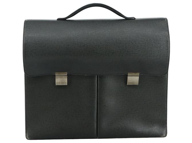 LOUIS VUITTON Taiga Serviette Tobolt Souffle Borsa Ardoise M30792 LV Auth bs21278 Grigio - vista 13