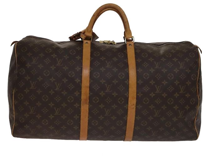 LOUIS VUITTON Monogram Keepall 60 Borsa Boston M41422 LV Auth 108604 Monogramma - vista 13