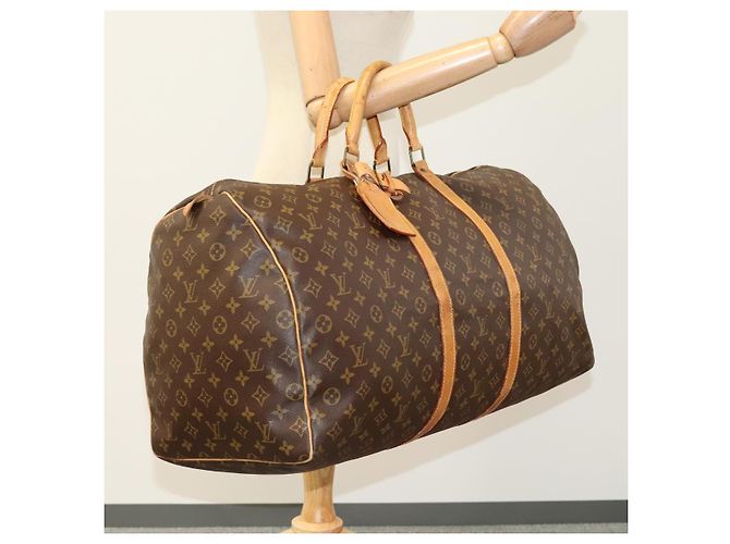 LOUIS VUITTON Monogram Keepall 60 Borsa Boston M41422 LV Auth 108604 Monogramma - vista 22