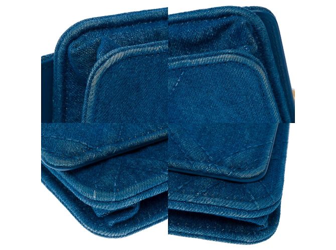 Carteira CHANEL Wallet On Chain Chanel 19 em Denim Azul - 102395 - vista 11