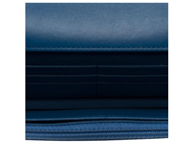 Carteira CHANEL Wallet On Chain Chanel 19 em Denim Azul - 102395 - vista 8