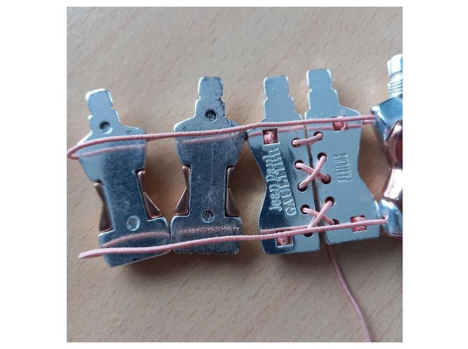 Jean Paul Gaultier Bracciale Manchette Busto Corsetto Argento - vista 6