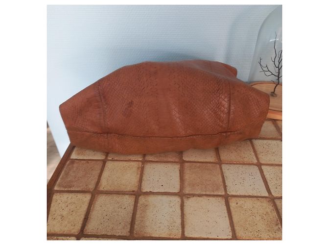 Bolsa Fairmount de couro camel Camelo - vista 3