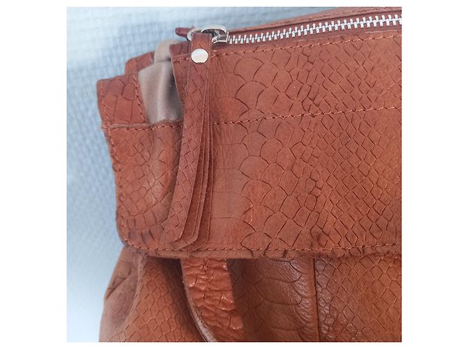 Bolsa Fairmount de couro camel Camelo - vista 4