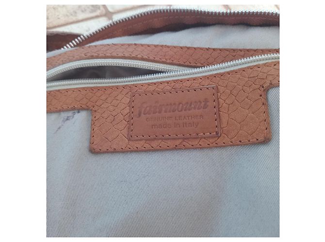Bolsa Fairmount de couro camel Camelo - vista 7