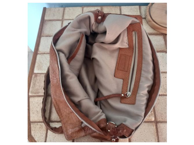 Bolsa Fairmount de couro camel Camelo - vista 8