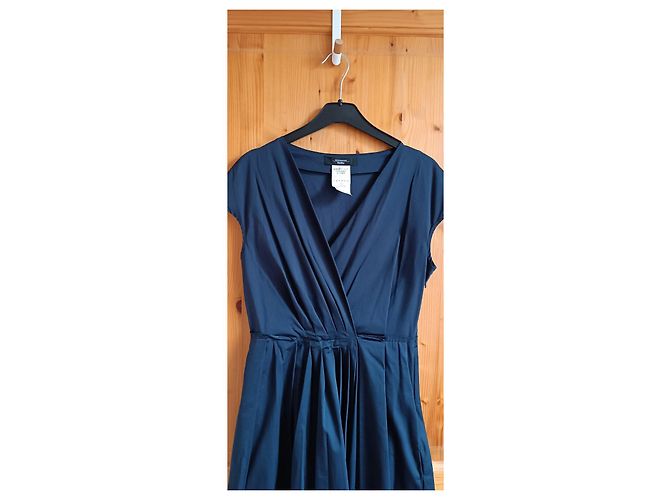 Vestido Weekend Max Mara Vertice azul de algodón Azul marino - vista 3