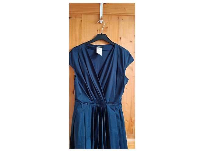 Vestido Weekend Max Mara Vertice azul de algodón Azul marino - vista 4