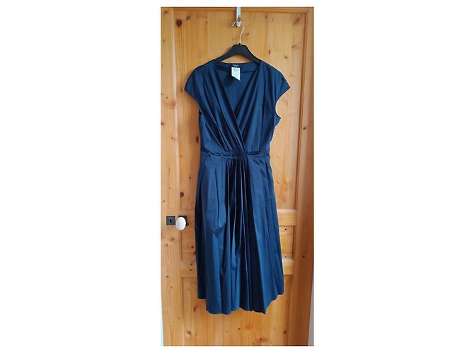 Vestido Weekend Max Mara Vertice azul de algodón Azul marino - vista 5