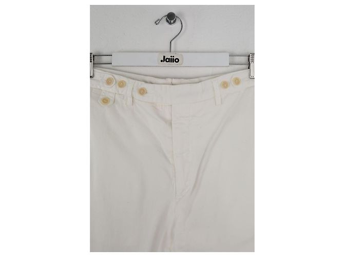 Franck Namani Pantaloni bianchi in cotone Bianco - vista 2