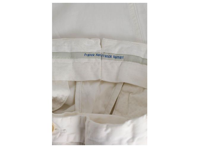 Franck Namani Pantaloni bianchi in cotone Bianco - vista 5