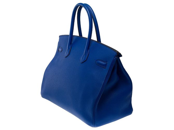 Hermès Bolso HERMES Birkin 35 en Cuero Azul - 102412 - vista 6