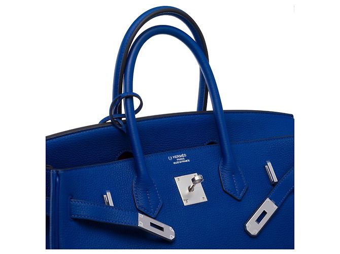 Hermès Bolso HERMES Birkin 35 en Cuero Azul - 102412 - vista 7