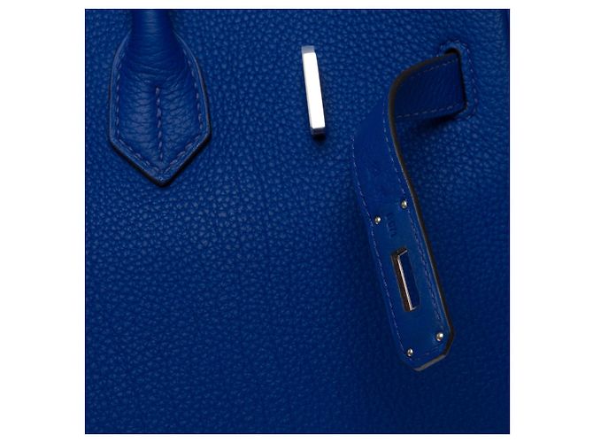 Hermès Bolso HERMES Birkin 35 en Cuero Azul - 102412 - vista 8