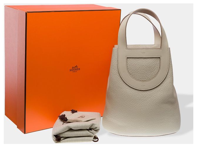 Chaîne d'ancre Hermès Borsa HERMES In-The-Loop in Pelle Beige - 102382 - vista 2
